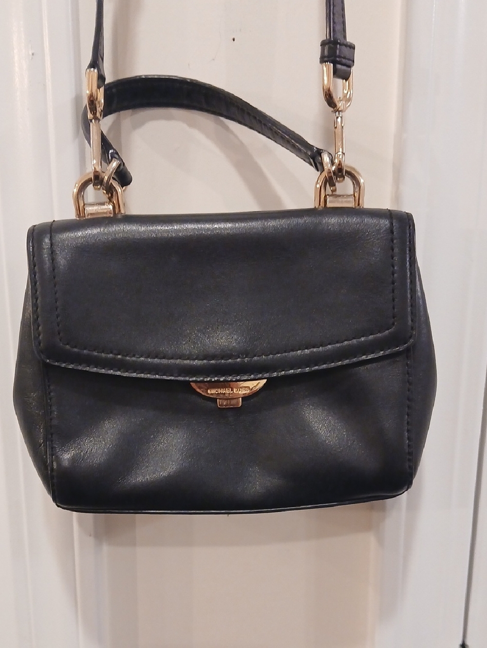 Michael Kors Small Black Leather Crossbody